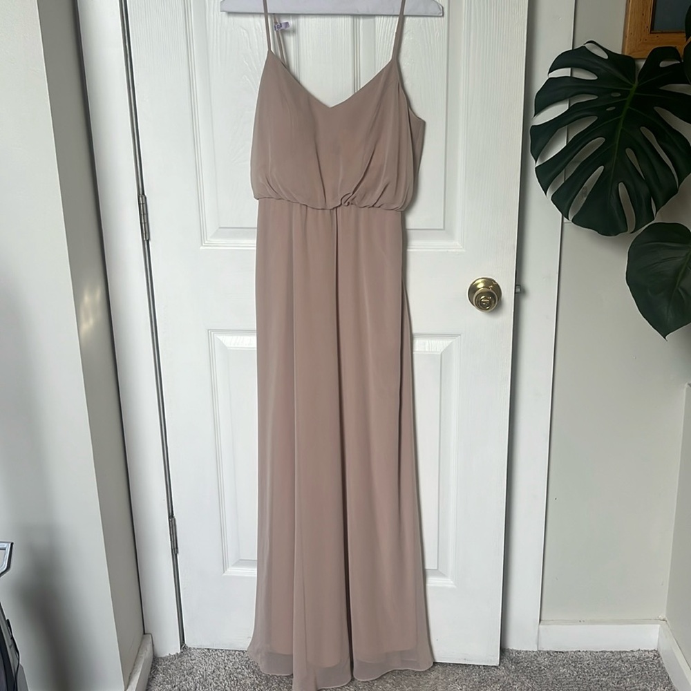 Birdy grey bridesmaid gown